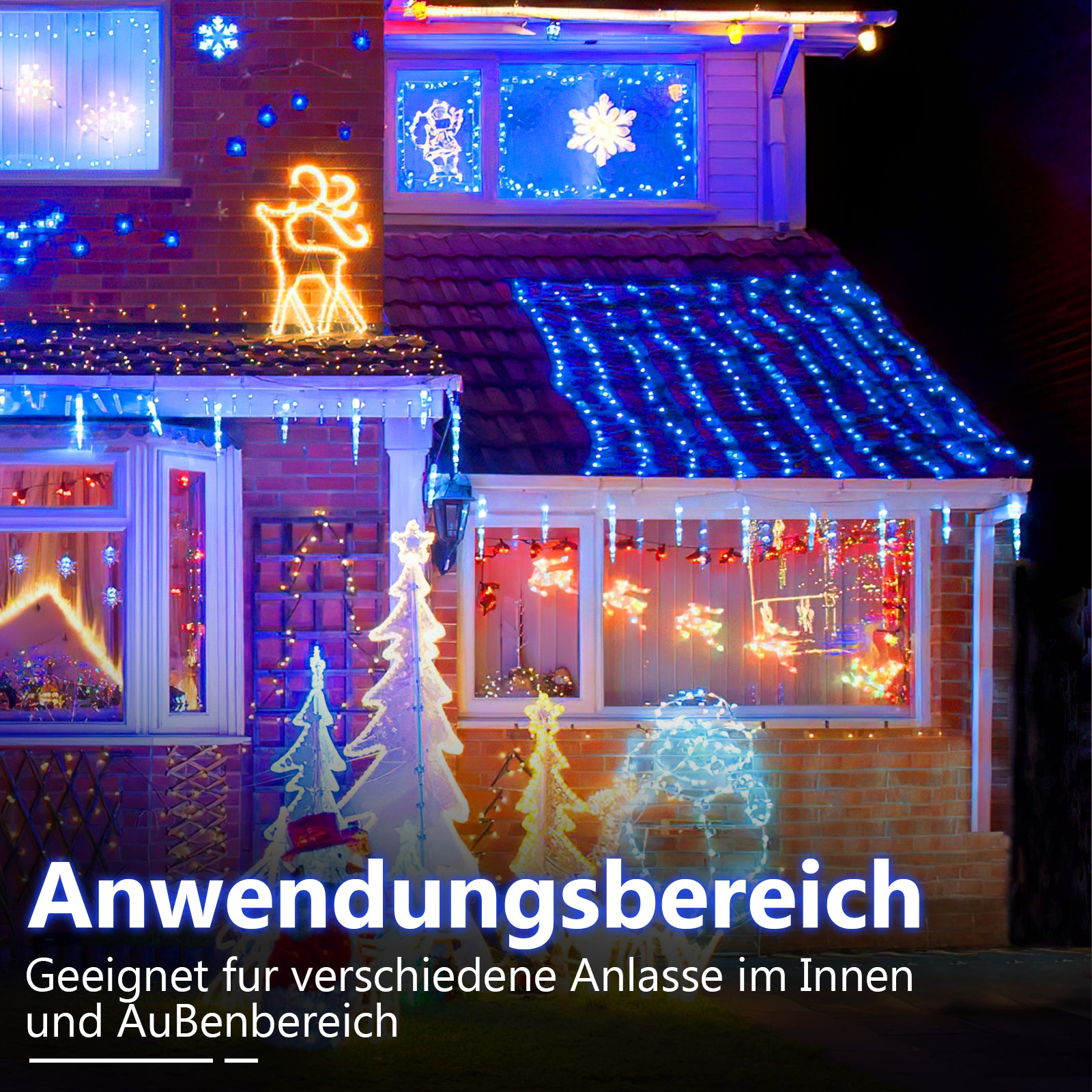 SWANEW Lichterschlauch Außen Lichtschlauch 8 Modi LED Schlauch mit Memory-Funktion, Timer, Strombetrieben Lichterkette Wasserdicht
