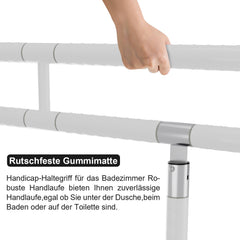 SWANEW Wandstützgriff Toilette, Klappgriff Haltegriff Dusche, Rutschfeste WC Aufstehhilfe Sicherheitsgriff