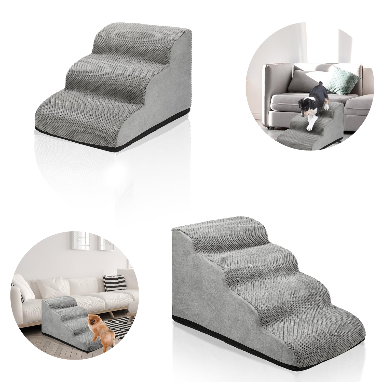 Hunderampe, Hundetreppe, 3/4-stufige