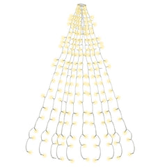 SWANEW LED lichterkette Weihnachtsbaum, Weihnachtsbaumkette, Weihnachtsbeleuchtung, mit Ring, Weihnachten Deko