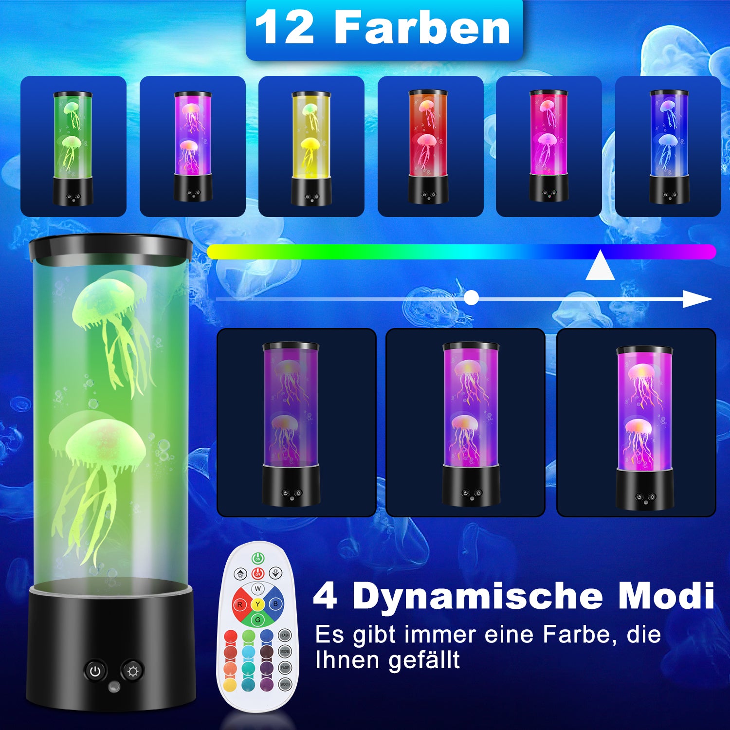 LED Quallenlampe