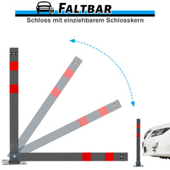 Parkpfosten klappbar & abschließbar