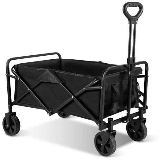 SWANEW Bollerwagen, Faltbar Handwagen, Transportwagen Camping Transportkarre, 60 L, bis zu 80 kg
