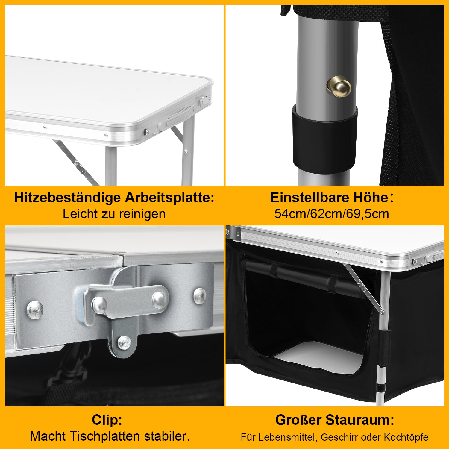 Campingküche höhenverstellbar