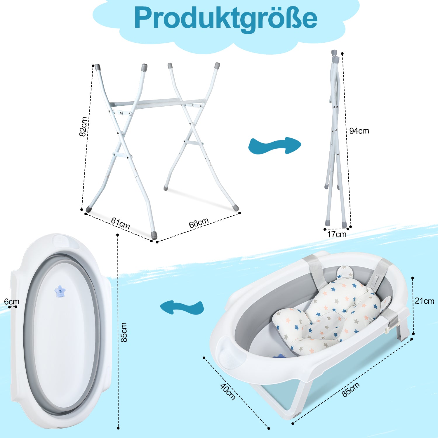 Baby Badewanne Faltbare