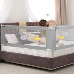 SWANEW Bettgitter Rausfallschutz Höhenverstellbar 70-98cm, Kinderbettschutzgitter Kinderbettgitter für Kinder & Elternbetten