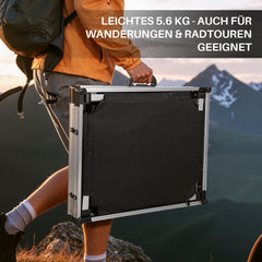 SWANEW Campingküche Campingschrank Klappbar,  Mobiler Küchenschrank, mit 3 Fächern & Tasche