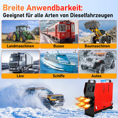 SWANEW Standheizung Diesel 8 kW – 12 V/24 V DC Luft-Dieselheizung für LKW, Auto, Camping, Wohnmobil & Boote