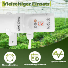 SWANEW Gewächshausheizung, Gewächshaus Heizung, Elektrische Heizung für Gewächshäuser