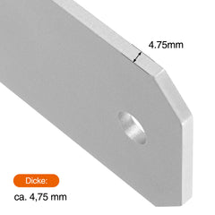 SWANEW H-Pfostenanker aus Stahl – H-Anker / Pfostenträger zum Einbetonieren für Zaun, Gewächshaus, Carport & Holzbau, 81–141 mm