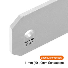 SWANEW H-Pfostenanker aus Stahl – H-Anker / Pfostenträger zum Einbetonieren für Zaun, Gewächshaus, Carport & Holzbau, 81–141 mm