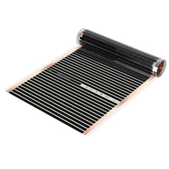 SWANEW Infrarot Heizfolie 220W/m², 1,0 m² Elektrische Fußbodenheizung, 50x200cm Heizboden