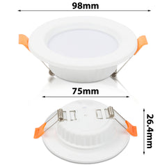 SWANEW 20x LED Einbaustrahler 3200K/6000K, LED strahler, 220V 5W Deckenstrahler, Deckenspot