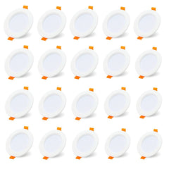 SWANEW 20x LED Einbaustrahler 3200K/6000K, LED strahler, 220V 5W Deckenstrahler, Deckenspot