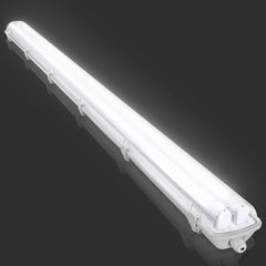 SWANEW LED Feuchtraumleuchte 18W/24W, 120cm/150cm Wannenleuchte, Kaltweiß/Neutralweiß, Doppelt T8 LED Werkstattlampe, Röhrenlampe IP65 Wasserfest