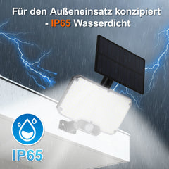 SWANEW LED Solar Wandleuchte, Wandfluter mit Bewegungsmelder, Gartenbeleuchtung Solarlampen