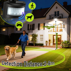 SWANEW 10-100W LED Strahler mit Bewegungsmelder, LED Fluter Kaltweiß Wandstrahler Außen IP66, Scheinwerfer,  Gartenlampe, Baustrahler (kein Stecker)