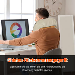 SWANEW Nackenmassagegerät, Shiatsu Massagegerät Mit Wärmefunktion,  Schultermassage Nacken