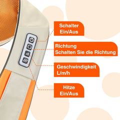 SWANEW Nackenmassagegerät, Shiatsu Massagegerät Mit Wärmefunktion,  Schultermassage Nacken