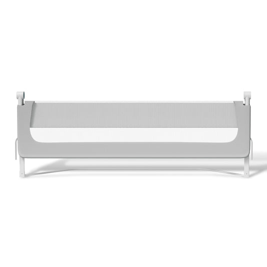 SWANEW Bettschutzgitter Kinderbett – höhenverstellbarer Rausfallschutz für Boxspringbett & Elternbett, 72–86 cm, 180° klappbar, 150/180/200 cm