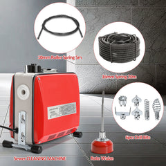 SWANEW Rohrreinigungsmaschine 500W, Elektrische Abflussreiniger mit 6 Köpfen,  Rohrreinigungsgerät, Elektrische Köpfe Für 20–120 mm Rohre