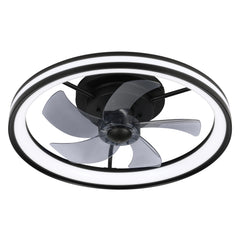 SWANEW Deckenventilator Mit Beleuchtung Dimmbar Ventilator Ø50cm, Fernbedienung/APP-Steuerung, 6 Windstufen, Deckenleuchte mit Ventilator