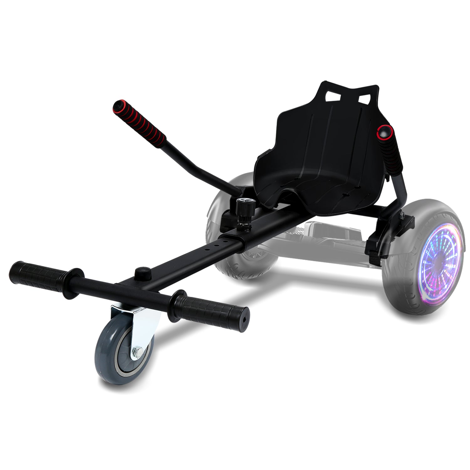 SWANEW Hoverboard Sitz, Kart Hoverboard mit Sitz verstellbarer für 6.5-10 Zoll, Sitzscooter Kartsitz, für Erwachsene und Kinder