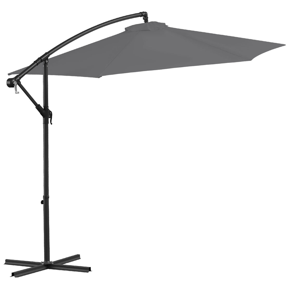 SWANEW Sonnenschirme 350/300cm, Alu Ampelschirm, Gartenschirm Sonnenschutz UV-Schutz