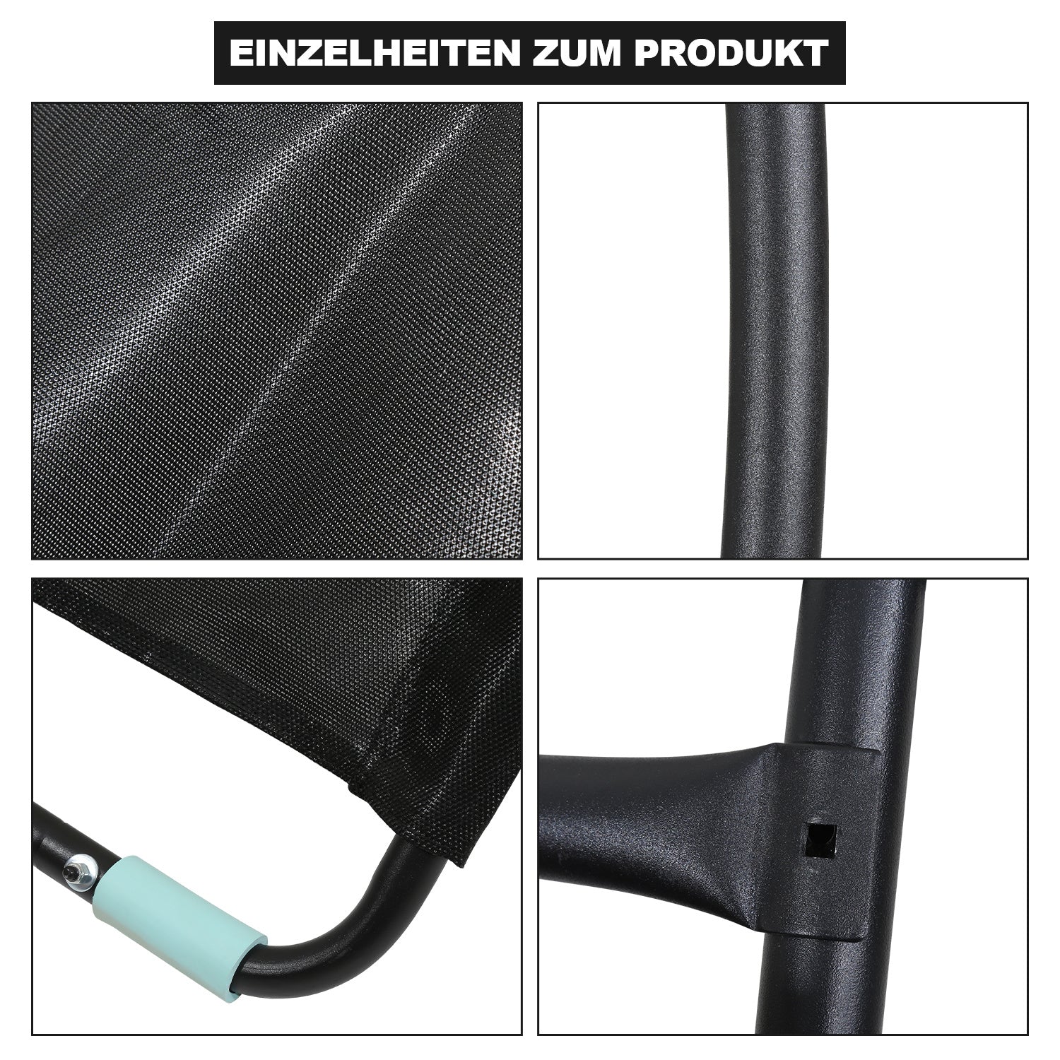 SWANEW 150 cm Trampolinenleiter, Tragkraft von 100 kg, universelles Trampolinen-Zubehör, für Garten-Trampolins