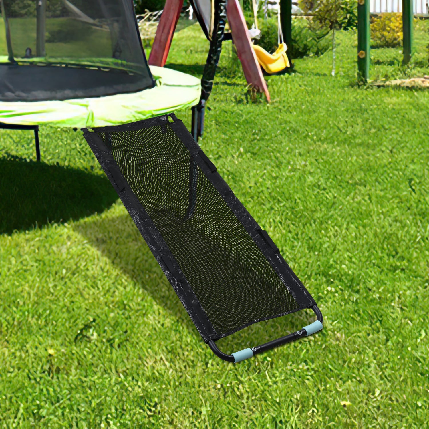 SWANEW 150 cm Trampolinenleiter, Tragkraft von 100 kg, universelles Trampolinen-Zubehör, für Garten-Trampolins