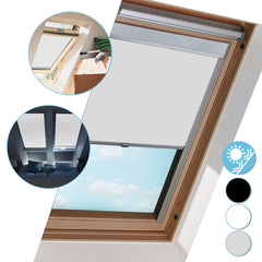 SWANEW Verdunkelungsrollo für Dachfenster Rollo, Verdunklungsrollo mit Bohren, Dachfensterrollo für Dachfenster F06/M06/M08/S06/S08/206