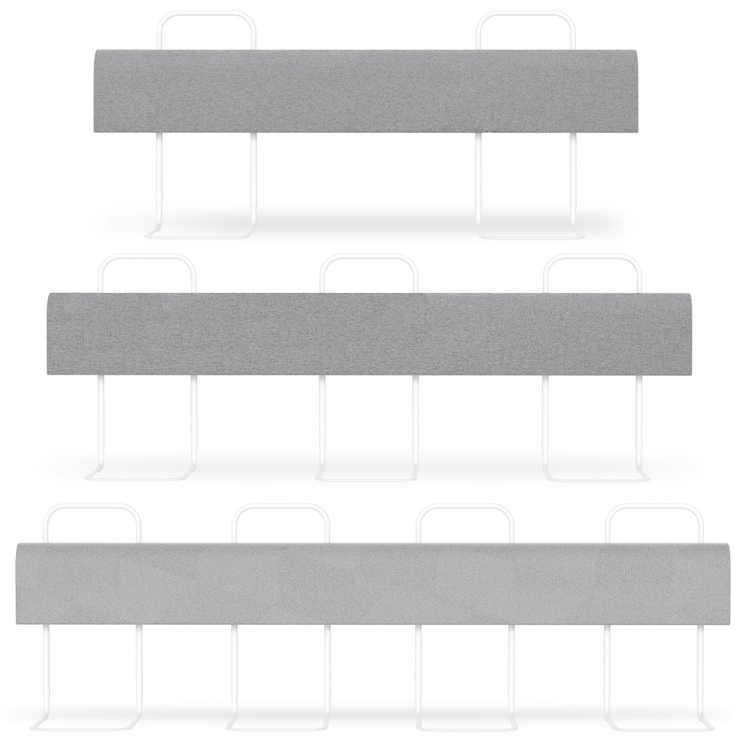 SWANEW Bettgitter Rausfallschutz 150/180/200cm , Verformbar Kinderbettgitter 5-Loch Höhenverstellbar, für Boxspringbetten und Kinderbett