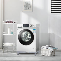 SWANEW Waschmaschinen Untergestell 41-65cm, 4 Füße Untergestell für Waschmaschine,Verstellbare Beweglich Waschmaschine Sockel