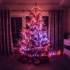 SWANEW LED Weihnachts Lichterkette, RGBIC Lichterkette, IP65, Für Innen & Außen
