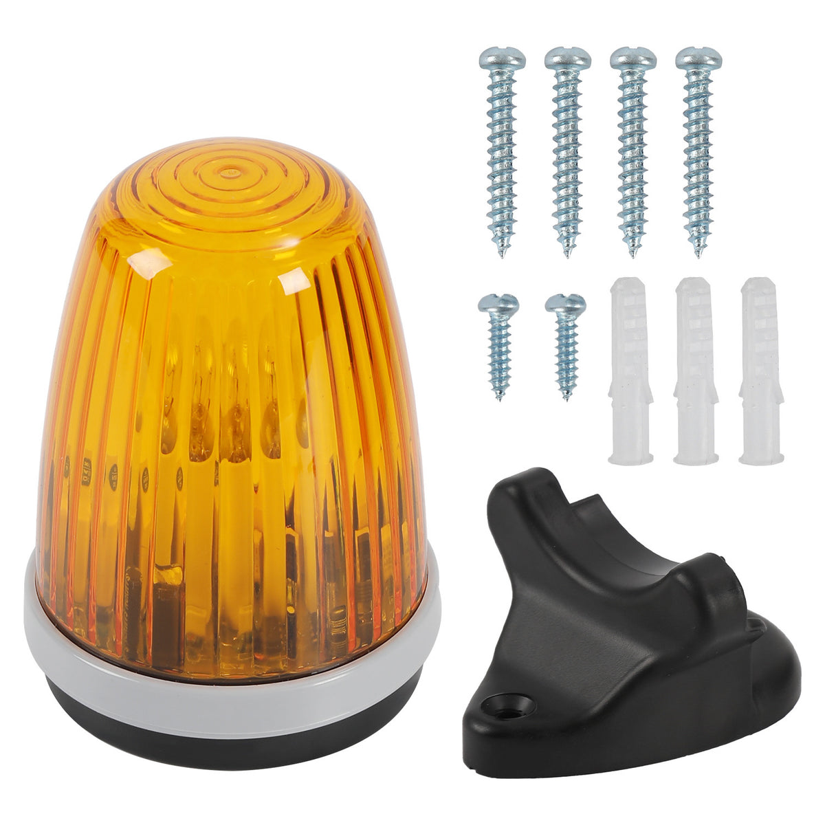 SWANEW Toröffner-Warnleuchte 15W LED-Sicherheits-Blitzleuchte Universelle Alarmleuchte, Sicherheitslampe