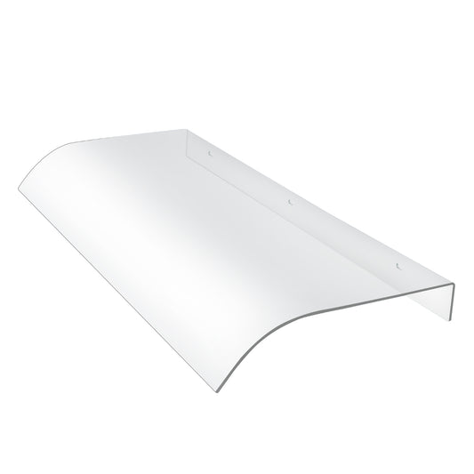 SWANEW Vordach für Haustür 40x80cm, Transparent Polycarbonat Pultvordach Regenschutz, Überdachung Haustürvordach, Türdach
