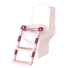 SWANEW Toilettentrainer Kinder, 3 in 1 Toilettensitz, mit Treppe Kissengriff WC Sitz