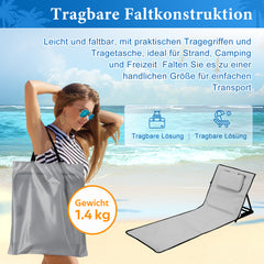 Strandmatte klappbar mit Rückenlehne