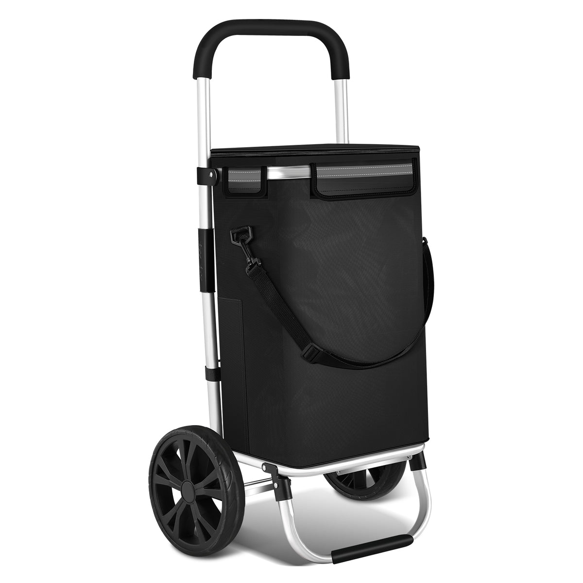 SWANEW Einkaufstrolley, klappbar Einkaufswagen, Tragbare, bis 40kg
