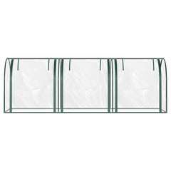 SWANEW Foliengewächshaus Frühbeet Transparent PVC, Gemüse Tomatenhaus Gewächhäuser mit Reißverschluss 270 × 90 × 90cm
