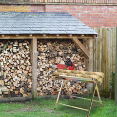 SWANEW Sägebock, Holzsägebock, Kettensägenhalter, Holzsägehilfe, bis 150 kg, 81×72×78,5 cm