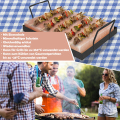 Salzstein zum Grillen 20x30x3cm