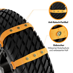 SWANEW 10x/20x Schneeketten Anfahrhilfe Auto Reifenketten Anti-Rutsch Kette