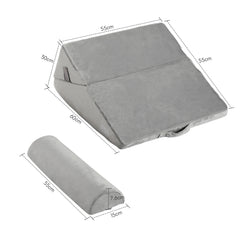 SWANEW Lesekissen Keilkissen Dreieck Rückenkissen Multifunktional Nackenrolle für Bett Sofa Büro