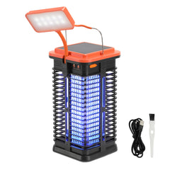 SWANEW Solar Insektenvernichter mückenlampe Mit LED-Licht, UV Fliegenfänger Elektrich 4000mAh