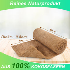 SWANEW Kokosmatte Winterschutz und Kälteschutz für Pflanzen I 1200g/㎡ Böschungsmatte mit Naturlatex I Baumschutz für kübelpflanzen