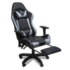 SWANEW Bürostuhl Gaming Stuhl, Ergonomischer Computerstuhl, Gaming Chair mit Fußstütze, Lendenkissen und Kopfkissen, 150 kg Belastbarkeit