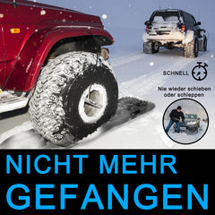 SWANEW 2 Stücke Anfahrhilfe mit Aufbewahrungstasche und Installationstool, Sand/Schlamm/Schnee Recovery Board Offroad Tracks,10T Last, Reifenleiter