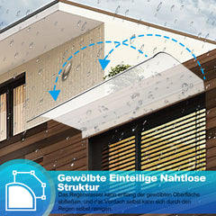 Vordach für Haustür 40x80cm