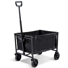 SWANEW Bollerwagen, Ware Gerätewagen, Handwagen, Transportwagen, mit klappbarer Seitenwand, 60 L
